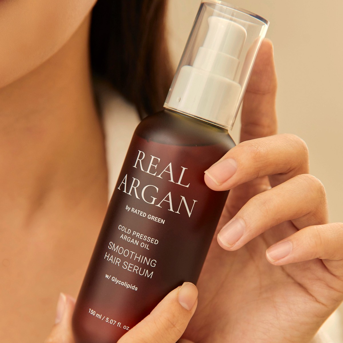 Real Argan Smoothing Hair Serum · Rated Green | MiiN Cosmetics