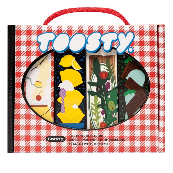 Dentifrices aux saveurs coréennes - Quatre saveurs dans des tubes de 25g chacun - Toosty | MiiN Cosmetics