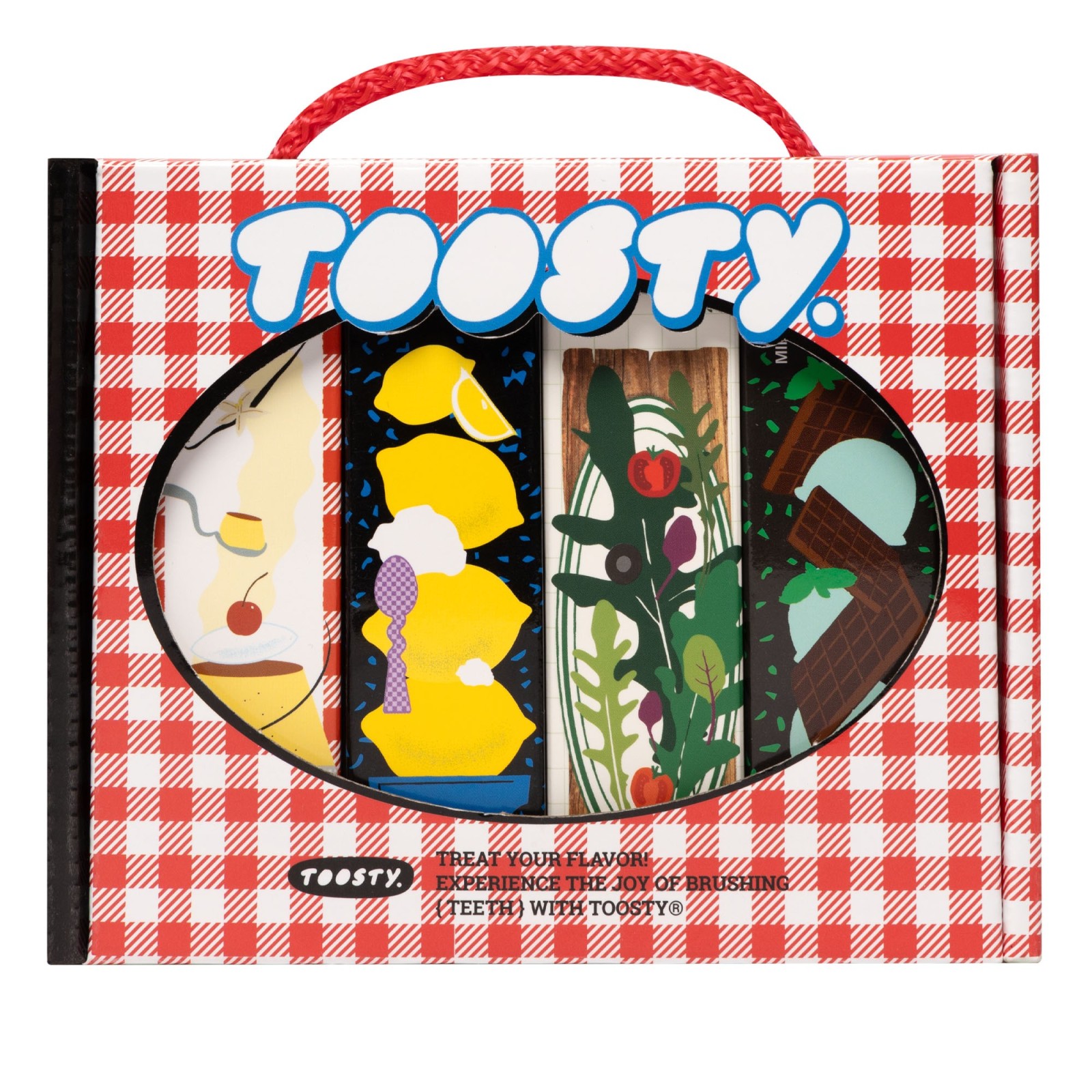 Korean Flavoured Toothpaste Set - Four flavours of 25g each - Toosty | MiiN Cosmetics