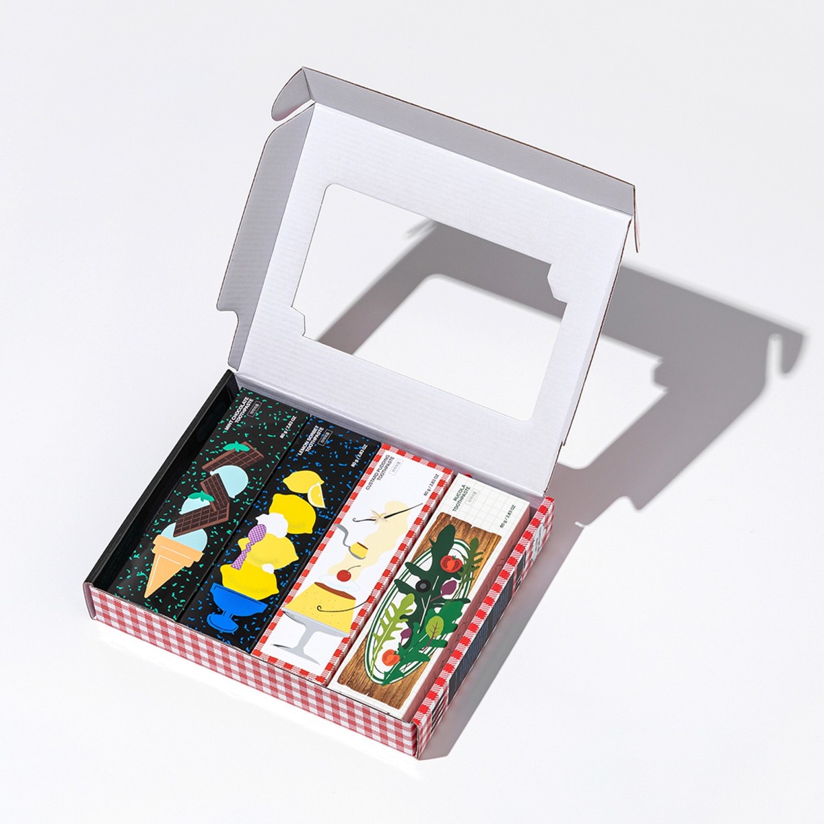 Korean Flavoured Toothpaste Set - Four flavours of 25g each - Toosty | MiiN Cosmetics