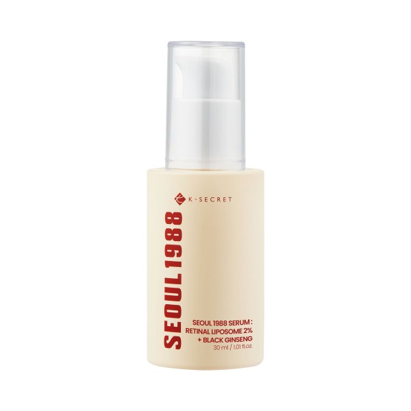 Sérum : Retinal Liposome 2% + Black Ginseng · SEOUL 1988 by K-SECRET | MiiN Cosmetics