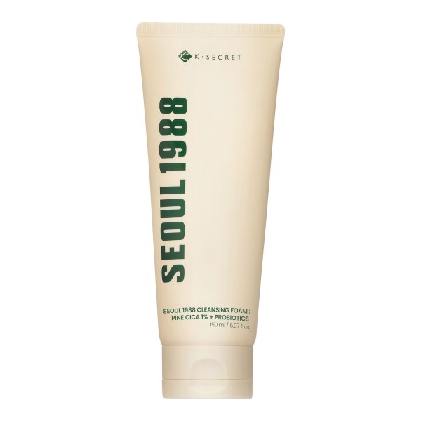 Mousse nettoyante Pine Cica 1% + Probiotiques · SEOUL 1988 by K-SECRET | MiiN Cosmetics