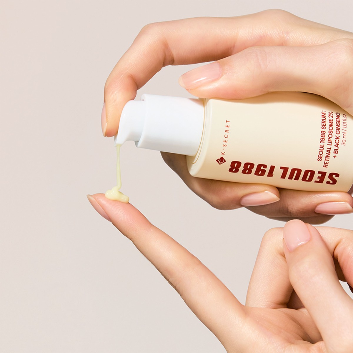 Serum: Retinal Liposome 2% + Black Ginseng · SEOUL 1988 by K-SECRET | MiiN Cosmetics
