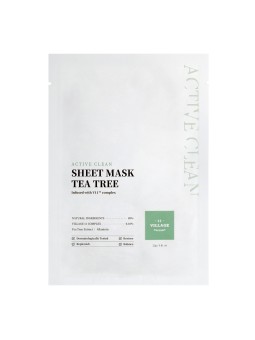 Masque en tissu au thé vert et à l’allantoïne - Village 11 | MiiN Cosmetics