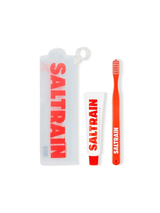 Travel Dental Kit Red · Saltrain | MiiN Cosmetics