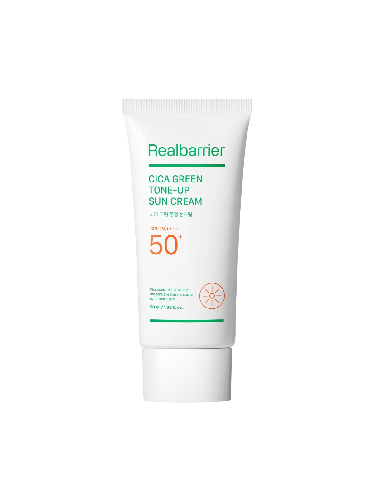 Cica Green Tone-Up Sun Cream · Real Barrier | MiiN Cosmetics