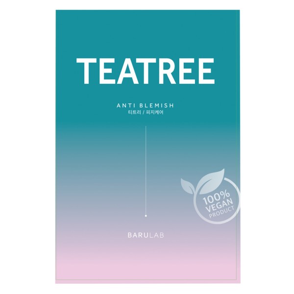 Green tea tree anti-blemish sheet mask - Barulab | MiiN Cosmetics