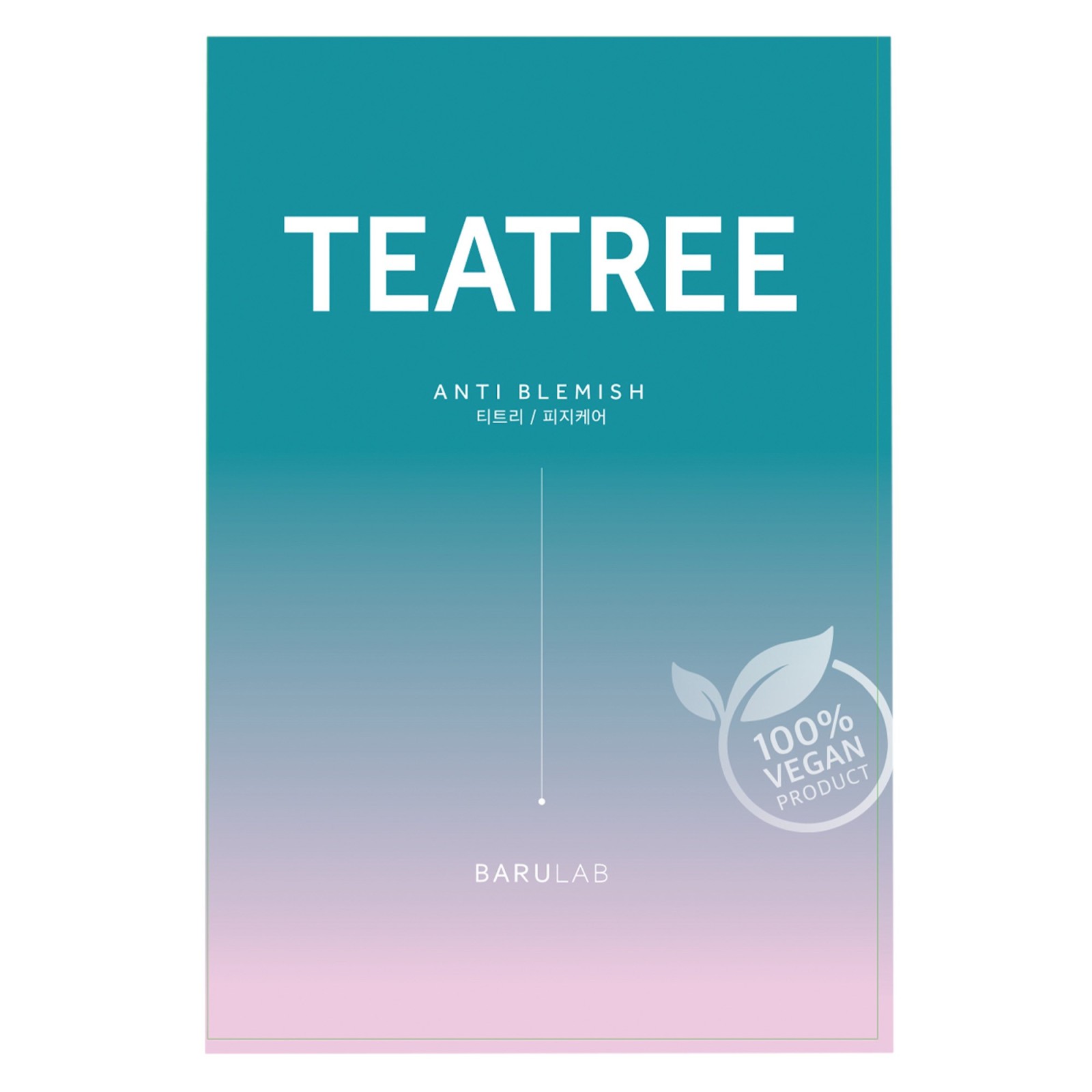 Masque en tissu tea tree anti-imperfections - Barulab | MiiN Cosmetics